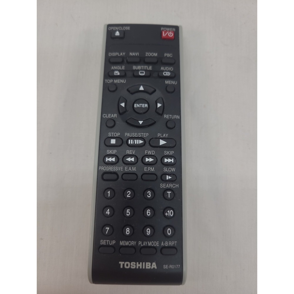 Used Original Toshiba SE-R0177 DVD Remote Control Tested Works